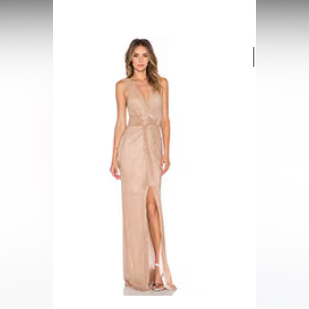 Elegant Beige Evening Gown